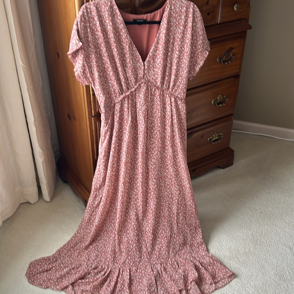 Wishlist Size Small Ditzy Print Chiffon Lined Dre… - image 4